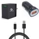 Fast Home Car Charger - 6ft Long Type-C  USB Cable - ACD76