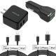 Fast Home Car Charger - Travel 6ft Long MFi USB Cable - ACK45