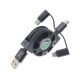USB Cable for Apple iPhone 12 Pro Max  - Power Charger Retractable - ACR30