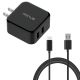 Quick Home Charger for Samsung Galaxy A16 5G  - 2-Port USB 6ft USB Cable 30W - ACR45