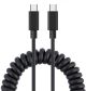 Coiled Cable for Apple iPad Pro 12.9 (2018 3rd Gen)  - Charger Fast USB-C to TYPE-C - ACD26