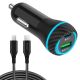Quick Car Charger for Samsung Galaxy S8  - USB-C Port PD Cable 43W - ACE19