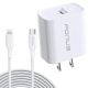 20W PD Home Charger for OnePlus 11 5G  - Quick 6ft Long Cable Fast Type-C - ACA81