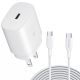 25W Fast Home Charger for HTC Google Nexus 9  - Quick 10ft USB-C Cable PD Type-C - ACA78
