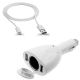 2-Port USB Charger for HTC Google Nexus 9  - DC Socket Power Cord 6ft Long Cable - ACA90