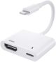 USB to 4K HDMI Adapter for Apple iPhone 12 Pro  - HDTV Cable Charger Port TV Video Hub - ACG15