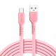 10ft Long USB-C Cable for Google Pixel 5a 5G  - Power Wire Charger Cord Pink - ACJ16