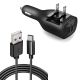 2-in-1 Car Home Charger for HTC Google Nexus 9  - Travel Power Adapter TYPE-C Cord 6ft Long USB-C Cable - ACY10