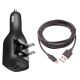 2-in-1 Car Home Charger for Motorola Moto G Stylus (2023)  - Travel Adapter Power Cord 6ft Long USB Cable - ACY11