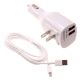 2-in-1 Car Home Charger for Nokia 8  - Travel Power Adapter Long Cord 6ft Micro USB Cable - ACY14