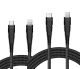 6ft and 10ft Long PD USB-C Cables for Apple iPad Pro 11 (2021 3rd Gen)  - Type-C to iPhone Wire Power Cord Fast Charge - ACY57