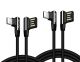 6ft and 10ft Long USB-C Cable for TCL Tab 11  - Type-C Fast Charge Angle Cord for Gaming - ACY77
