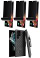 Belt Clip Case and 3 Pack Privacy Screen Protector for Samsung Galaxy S22 Ultra  - Kickstand Cover TPU Film Swivel Holster - ACZ53+3Z23