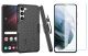 Belt Clip Case and Screen Protector for Samsung Galaxy S22 Ultra  - Kickstand Tempered Glass Swivel Holster - ACK24+Y96