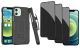  Belt Clip Case and 3 Pack Privacy Screen Protector  for Apple iPhone 12 Pro  - Kickstand Cover   Tempered Glass   Swivel Holster - ACC26+3G56