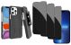  Belt Clip Case and 3 Pack Privacy Screen Protector  for Apple iPhone 13 Pro  - Kickstand Cover Tempered Glass Swivel Holster - ACA54+3Z26