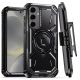 Case Belt Clip for Motorola Moto G 5G (2024)  - Cover Swivel MagSafe Metal Ring Holster - ACV81