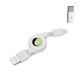 Retractable Cable with USB-C Adapter for Google Pixel 4a  - Type-C Fast Charger Cord Power Wire - ACC65+USB-C