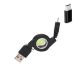 Retractable Cable with USB-C Adapter for Google Pixel 4a  - Type-C Fast Charger Cord Power Wire - ACC92+USB-C