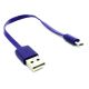 Short USB Cable for Amazon Fire HD 7 (2014 Release)  - Charger Purple MicroUSB - ACB04