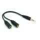 Headphones Splitter for ASUS Google Nexus 2 7  - Dual Headset Port Earphone Adapter 3.5mm - ACG14