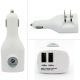 Car Home Charger for Google Pixel 4a  - Power 2-in-1 2-Port USB - ACM82